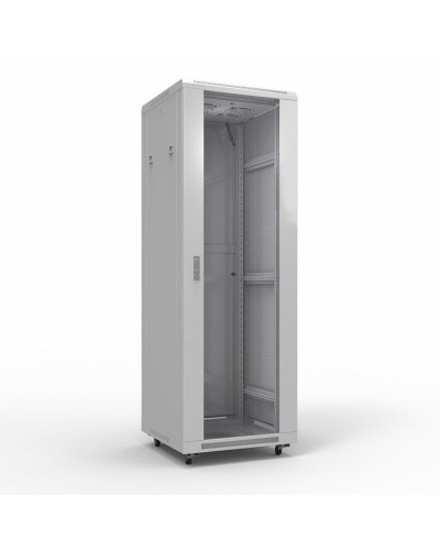 Шкаф телекоммуникационный 19 напольный 42U 600х800 мм, передняя дверь стекло, задняя дверь металл, RAL 7035 (состоит из 3 частей) (04-2306). Шкаф телекоммуникационный 19 напольный 42U. Rexant в Нижневартовске