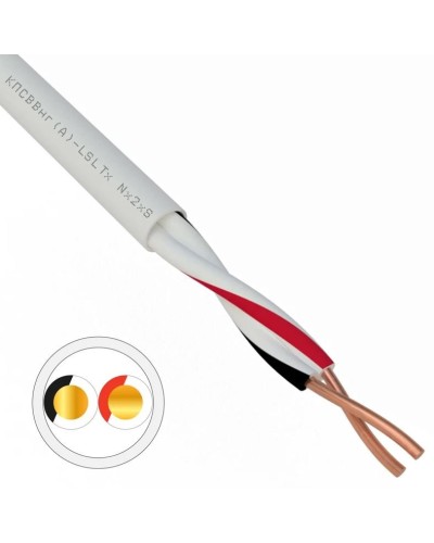 КПСВВнг(А)-LSLTx 1х2х0,75 REXANT (01-4871). Кабель для систем передачи данных пониженной пожароопасности c низким дымо- и газовыделением, с низкой токсичностью продуктов горения. Rexant в Нижневартовске