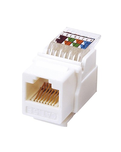 Модуль Keystone Jack RJ-45(8P8C), UTP, CAT 5e, тип 180 градусов, самозажимной, белый REXANT (03-1012): Модуль Keystone Jack в Нижневартовске