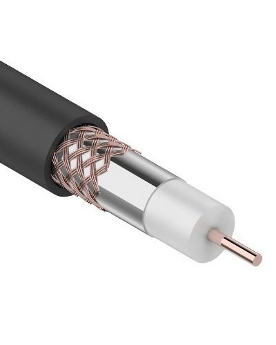 RG-6U+Cu, 75 Ом, Cu/Al/Cu, 64%, 100м. OUTDOOR REXANT (01-2222). Кабель коаксиальный радиочастотный. Rexant в Нижневартовске