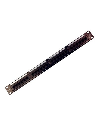 Коммутационная панель, 19", 1U, 24 порта RJ-45, категория 5e, UTP неэкранированная, черная Rexant (04-0021): Патч-панель 19" в Нижневартовске