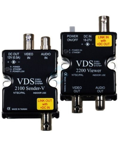 VDS 2100/2200. Удлинитель видео-, аудиосигнала, напряжения питания по коаксиальному кабелю. SC&T в Нижневартовске