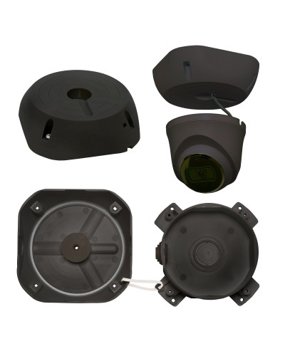 МК-4 PRO (цвет черный). Монтажная коробка для крепления уличных видеокамер. SLT в Нижневартовске