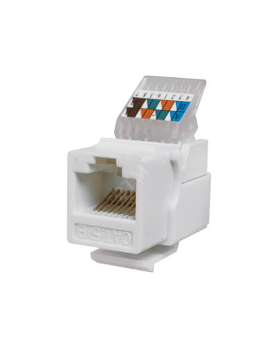 Модуль-вставка Keystone Кат5е, без.инстр.зад, белый UTP (10-0312): Вставка Keystone Jack RJ-45 в Нижневартовске