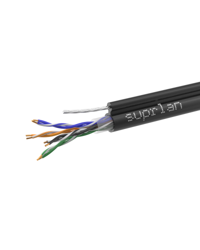 UTP Cat.5e 4x2x0,51 Cu PE Outdoor T-FG8 (трос) Premium (01-0308-1). Кабель «витая пара» (LAN) для структурированных систем связи. SUPRLAN в Нижневартовске