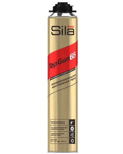 Пена монтажная Sila Pro TopGun 65, 875 мл. Пена монтажная. Sila в Нижневартовске