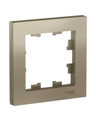 AtlasDesign рамка 1-местная, шампань (ATN000501). Рамка. Systeme Electric в Нижневартовске