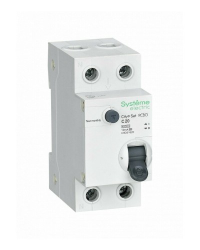City9 Set 1P+N С 20А 4.5kA 10мА A 230В (C9D51620). Автоматический выключатель дифференциального тока. Systeme Electric в Нижневартовске