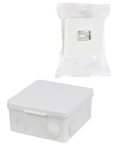 Коробка ОП 100х100х55мм, крышка, IP54, 8вх. (SQ1401-0513). Распаячная коробка. TDM ЕLECTRIC в Нижневартовске