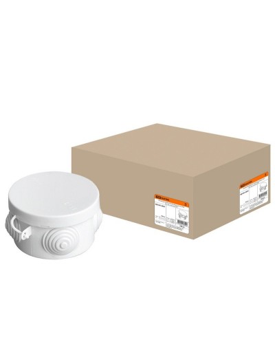 Коробка ОП D65х40мм, крышка, IP54, 4вх. (SQ1401-0501). Распаячная коробка. TDM ЕLECTRIC в Нижневартовске