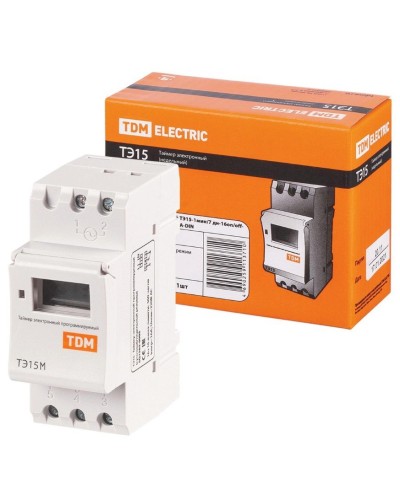 ТЭ15М-1мин/7дн-32on/off-30А-DIN TDM (SQ1503-0037). Таймер электронный. TDM ЕLECTRIC в Нижневартовске