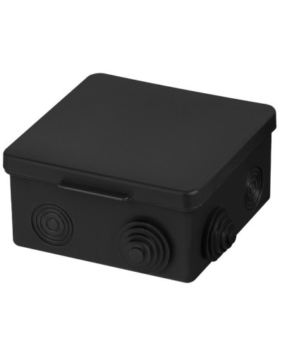 Распаячная коробка ОП 100х100х55мм, крышка, IP54, 8вх., черная TDM (SQ1401-0913). Распаячная коробка ОП. TDM ЕLECTRIC в Нижневартовске