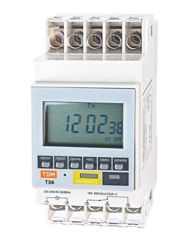 ТЭ8A-1мин/7дн-8on/off-16А-DIN TDM (SQ1503-0002). Таймер электронный. TDM ЕLECTRIC в Нижневартовске