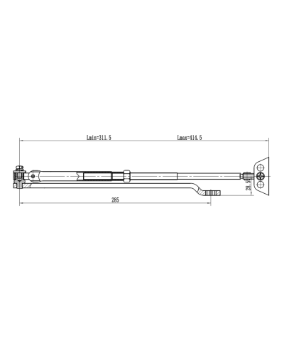Рычаг-503 LONG. Рычаг удлиненный для доводчиков. VIZIT в Нижневартовске