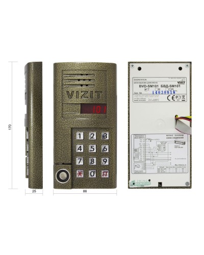 БВД-SM101T. Вызывная панель аудиодомофона. VIZIT в Нижневартовске