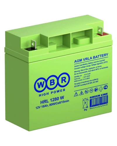 WBR HRL1280W. Аккумулятор герметичный свинцово-кислотный. WBR в Нижневартовске
