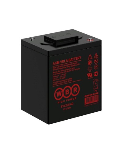 WBR EVX225-6G. Аккумулятор герметичный свинцово-кислотный. WBR в Нижневартовске