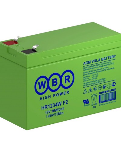 WBR HR1234W F2. Аккумулятор герметичный свинцово-кислотный. WBR в Нижневартовске