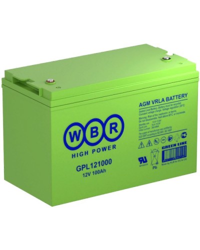 WBR GPL121000A. Аккумулятор герметичный свинцово-кислотный. WBR в Нижневартовске