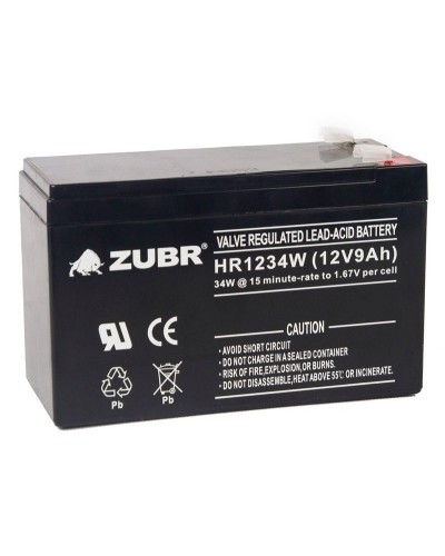 ZUBR HR 1234W (12V, 9Ah). Аккумулятор герметичный свинцово-кислотный. ZUBR в Нижневартовске