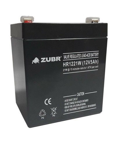 ZUBR HR 1221W (12V, 5Ah). Аккумулятор герметичный свинцово-кислотный. ZUBR в Нижневартовске