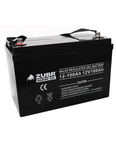 ZUBR MARINE GEL NPG 12-100 (12V, 100Ah). Аккумулятор герметичный свинцово-кислотный. ZUBR в Нижневартовске
