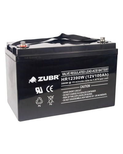 ZUBR HR 12390W (12V, 110Ah). Аккумулятор герметичный свинцово-кислотный. ZUBR в Нижневартовске