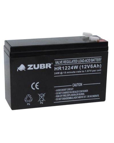 ZUBR HR 1224W (12V, 6Ah). Аккумулятор герметичный свинцово-кислотный. ZUBR в Нижневартовске