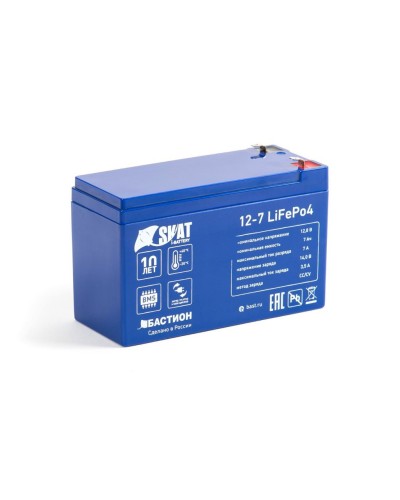 Skat i-Battery 12-7 LiFePo4 (645). Li-Ion аккумулятор. Бастион в Нижневартовске