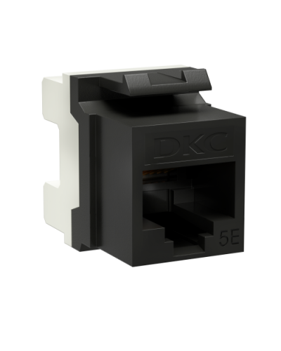 Модуль Keystone RJ45 CAT5E, 180 градусов, черный (RNK5EU180BK): Модуль неэкранированный в Нижневартовске