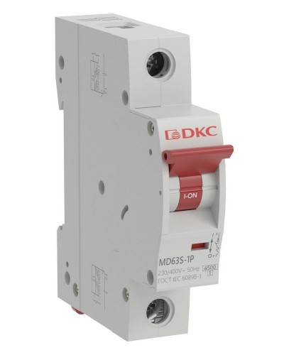 YON max MD63S 1P 25А 4,5кА C (MD63S-1PC25). Автоматический выключатель. ДКС в Нижневартовске