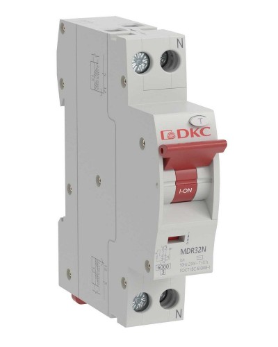 YON max MDR, 1P+N, 30mA, 32A, 6kA, А (MDR32N-1N2C32-A). Компактный автоматический выключатель дифференциального тока. ДКС в Нижневартовске