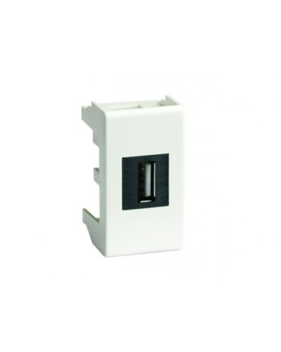 Розетка USB 2.0 Brava 1 модуль белая (76200B): Розетка USB в Нижневартовске
