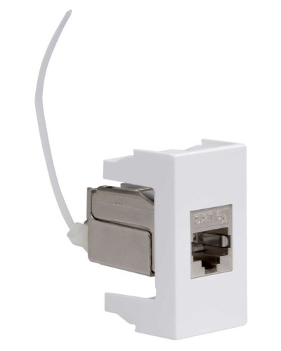 Розетка RJ-45 Viva 1 модуль кат.6A белая (45078). Розетка компьютерная экранированная с одним разъёмом. ДКС в Нижневартовске
