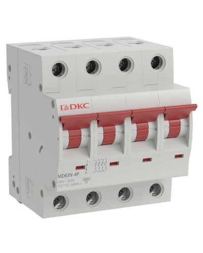 YON max MD63N 4P 50А 6кА C (MD63N-4PC50). Автоматический выключатель. ДКС в Нижневартовске