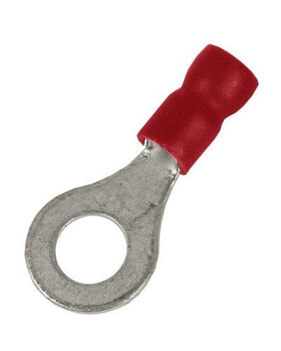 Наконечник НКИ 0,25-1,5 М8 (D8,4мм) с отверстием под винт (100 шт) (2A8P-EE-PVC). Наконечник с отверстием под винт и изолированным фланцем ПВХ. ДКС в Нижневартовске