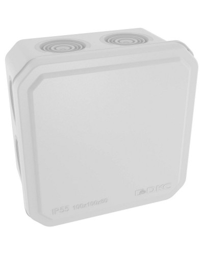 Коробка ответвительная с кабельными вводами IP55, 100х100х50 (53800). Коробка ответвительная. ДКС в Нижневартовске