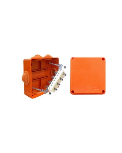 Коробка JBS100 100х100х55, 6 вых., 3P (0,15…4мм²) (43107HF): Коробка монтажная, огнестойкая, без галогена в Нижневартовске