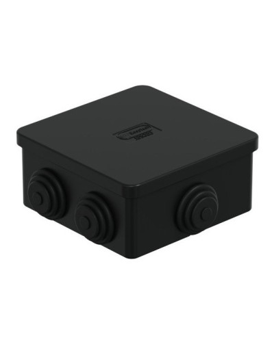Коробка JBS080 85х85х50, 6 вых., IP44, чёрная (44066BL-1). Коробка монтажная. Экопласт в Нижневартовске