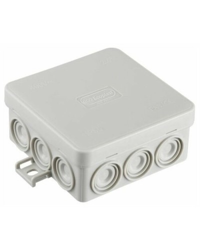 Коробка JBL085 85х85х38, 12 вых., 6P (0,15-4мм²) серая (43655HF-GR). Коробка монтажная, огнестойкая, без галогена. Экопласт в Нижневартовске