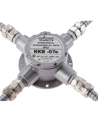 ККВ-07е-Ех-А-Р1-К-БК1, КВМ15+КВМ15+КВМ15+КВМ15. Коробка коммутационная взрывозащищенная крестообразная. Эридан в Нижневартовске
