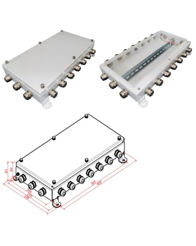 КМ IP66-2040. Коробка монтажная электротехническая. Гефест в Нижневартовске