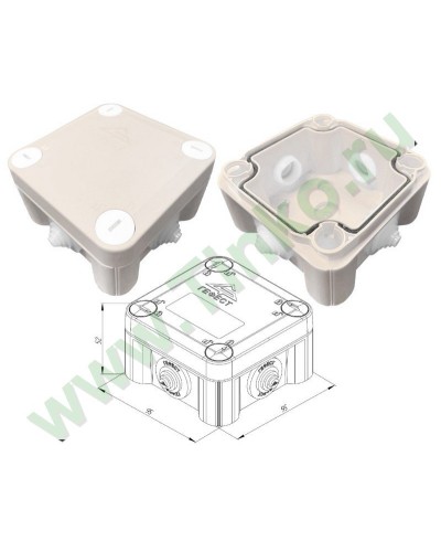КМ-1010(П)-IP55. Коробка монтажная. Гефест в Нижневартовске
