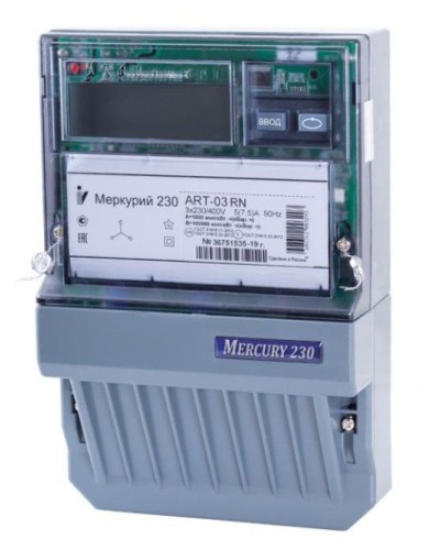 Меркурий 230 ART-01 PQRSIN 3ф 5-60А 1.0/2.0 класс точности, многотарифный (М0000051910). Счетчик электроэнергии. Инкотекс в Нижневартовске