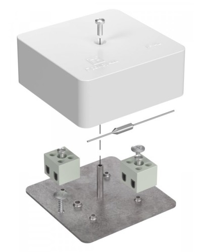 Коробка огнестойкая 75х75х30 (40-0450-FR2.5-4-П). Коробка огнестойкая для открытой установки. Промрукав в Нижневартовске
