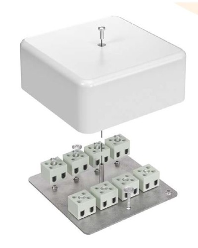 Коробка огнестойкая 103х103х45 для кабель-канала (40-0470-FR10.0-6). Коробка огнестойкая для кабель-канала. Промрукав в Нижневартовске