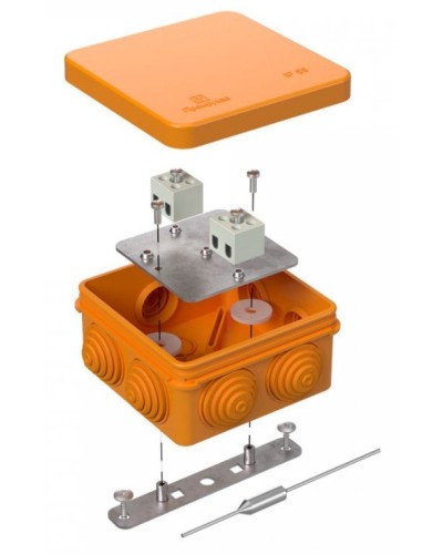 Коробка огнестойкая 80х80х40 (40-0210-FR2.5-4-П). Коробка огнестойкая для открытой установки. Промрукав в Нижневартовске