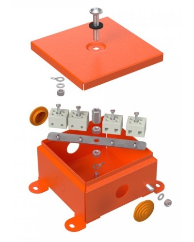 Коробка огнестойкая 110х110х65 (70-0360-FR6.0-8). Коробка огнестойкая для открытой установки. Промрукав в Нижневартовске