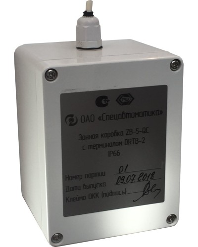ZB-5-QC с DRTB-2 исп.02. Монтажная зонная коробка. Спецавтоматика, Москва в Нижневартовске